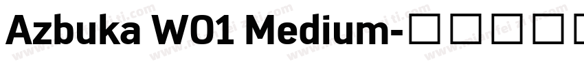 Azbuka W01 Medium字体转换